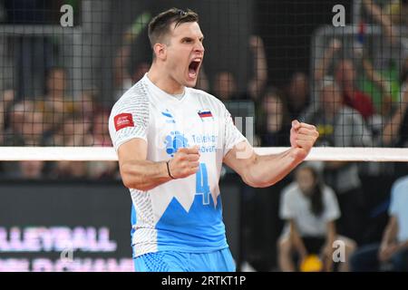 Jan Kozamernik (Slovénie). Championnat du monde de volley 2022. Banque D'Images