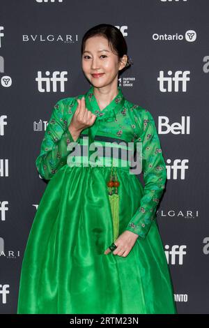 Toronto, Canada. 13 septembre 2023. Yum Jung-ah assiste aux «passeurs (??)» première au Festival international du film de Toronto 2023 au Roy Thomson Hall. Crédit : SOPA Images Limited/Alamy Live News Banque D'Images