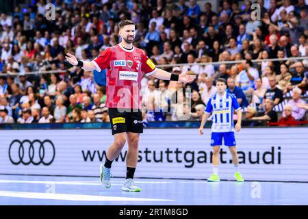 Stuttgart, Allemagne. 01 septembre 2023. Handball : Bundesliga, TVB Stuttgart - Füchse Berlin, Porsche Arena. Fabian Wiede de Berlin. Crédit : Tom Weller/dpa/Alamy Live News Banque D'Images