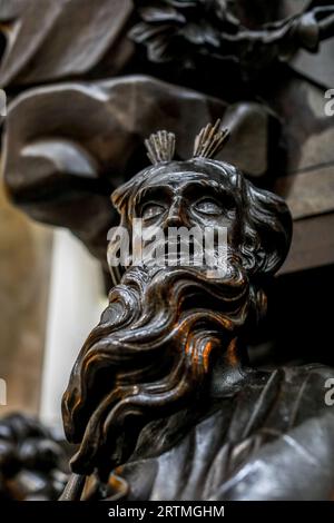 Église catholique notre Dame du Finisterre, Bruxelles, Belgique. État de Moïse Banque D'Images