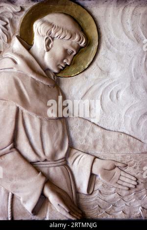 Saint Antoine de Padoue (1195-1231). Frère portugais de l'ordre franciscain. Porto. Portugal. Banque D'Images