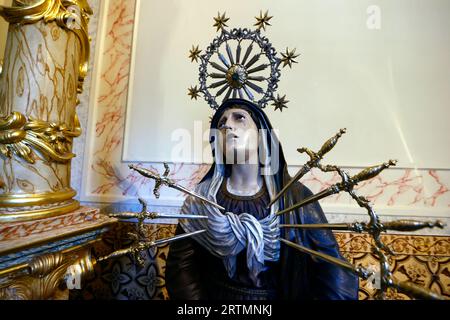 Sanctuaire de BOM Jesus do Monte. Les sept douleurs de la Bienheureuse Vierge Marie. Braga. Portugal. Banque D'Images