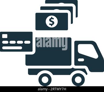Icône de mode de paiement. Panneau simple monochrome de la collection logistique. Icône de mode de paiement pour logo, modèles, conception Web et infographies. Illustration de Vecteur