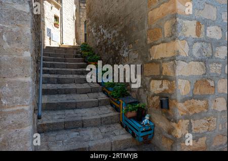 Gangi, uno dei borghi più belli d'Italia, Parco delle Madonie, Palerme, Sicile Banque D'Images