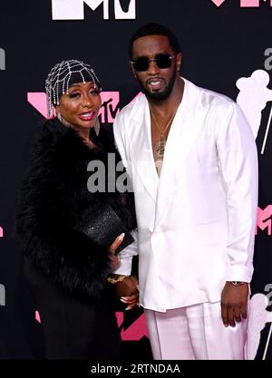 Janice Combs et Diddy assistent aux MTV Video Music Awards 2023 au Prudential Center de Newark, New Jersey. Date de la photo : mardi 12 septembre 2023. Banque D'Images