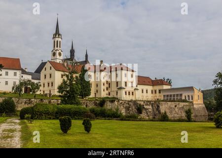 Vue du monastère de Vyssi Brod, République tchèque Banque D'Images