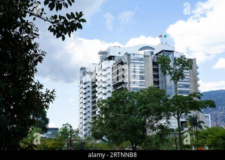 Medellín/Antioquia/Colombie ; 27 août 2023 : Construction intelligente des entreprises publiques de Medellin. Banque D'Images