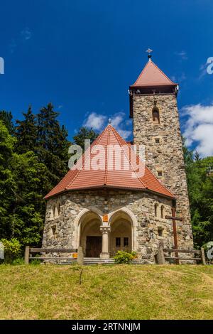 Église Sainte-Croix (Kosciol sw. Krzyza) à Miedzygorze, Pologne Banque D'Images