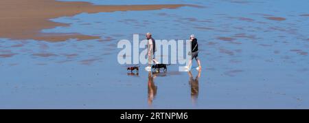 Saltburn par la mer paysages génériques et activités de plage Banque D'Images