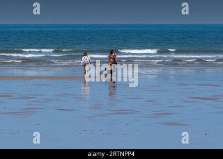 Saltburn par la mer paysages génériques et activités de plage Banque D'Images