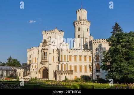 Château de Hluboka nad Vltavou, République tchèque Banque D'Images