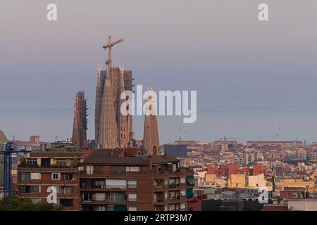 Temple Expiatori de la Sagrada Familia Barcelone Espagne août 2023 Banque D'Images