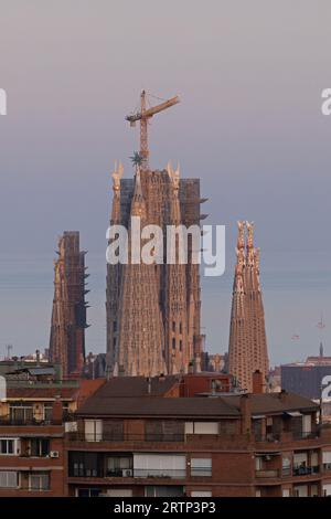 Temple Expiatori de la Sagrada Familia Barcelone Espagne août 2023 Banque D'Images