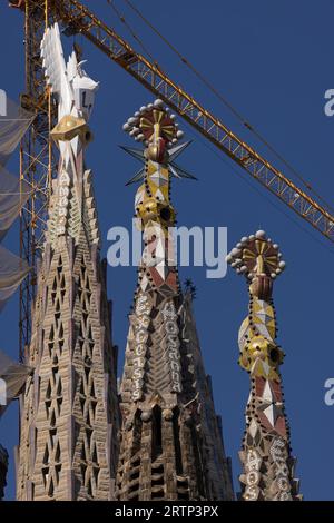 Temple Expiatori de la Sagrada Familia Barcelone Espagne août 2023 Banque D'Images