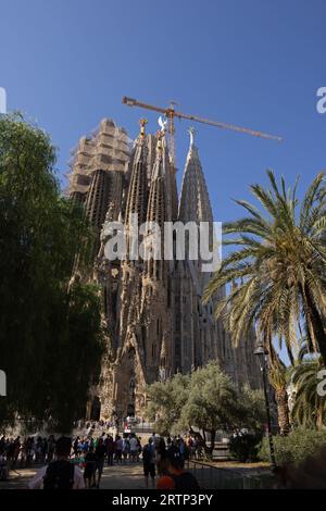 Temple Expiatori de la Sagrada Familia Barcelone Espagne août 2023 Banque D'Images