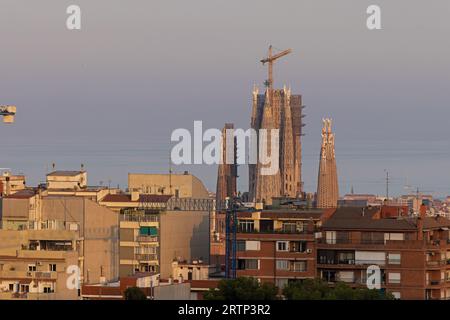 Temple Expiatori de la Sagrada Familia Barcelone Espagne août 2023 Banque D'Images