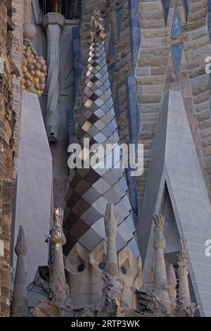 Temple Expiatori de la Sagrada Familia Barcelone Espagne août 2023 Banque D'Images