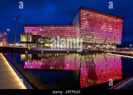 Harpa Concert Hall à Reykjavik, Islande Banque D'Images