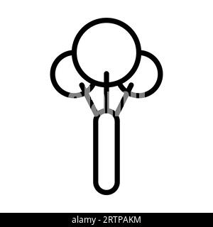 Contour simple du fouet manuel pour battre l'icône vectorielle des œufs Illustration de Vecteur