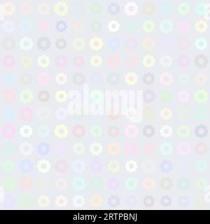 Fond abstrait pastel couleurs fleurs sur texture grise sans couture Illustration de Vecteur