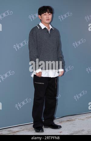 Séoul, Corée du Sud. 14 septembre 2023. L'acteur sud-coréen Heo Joon-seok, assiste à un appel photo pour l'ouverture du magasin NOICE Pop-up Store à Séoul, en Corée du Sud, le 14 septembre 2023. (Photo : Lee Young-ho/Sipa USA) crédit : SIPA USA/Alamy Live News Banque D'Images