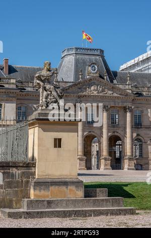 Luneville, France - 09 02 2023 : vue du château de Luneville depuis la cour Banque D'Images