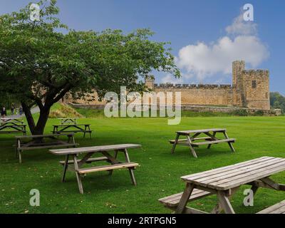 Le château d'Alnwick abrite Harry Potter dans le Northumberland Banque D'Images