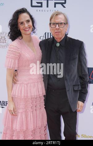 Leanne Best et Timothy Spall assistent à la première de Bolan's Shoes à FACT à Liverpool. Date de la photo : jeudi 14 septembre 2023. Banque D'Images