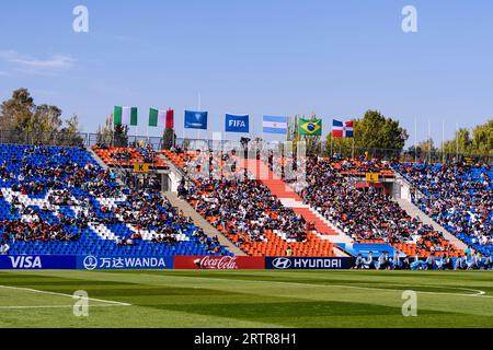 Mendoza, Argentine. 21 mai 2023. Estadio Malvinas Argentinas Mendoza, Argentine - 21 mai : les supporters s'amusent lors de la coupe du monde U-20 de la FIFA, Argentine 2023 match du Groupe D entre le Nigeria et la République dominicaine à l'Estadio Malvinas Argentinas le 21 mai 2023 à Mendoza, Argentine. (Photo SPP) (Eurasia Sport Images/SPP) crédit : SPP Sport Press photo. /Alamy Live News Banque D'Images