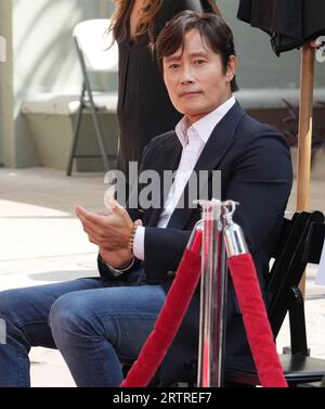 Los Angeles, États-Unis. 14 septembre 2023. YoshikiLee Byung-hun a eu lieu au TCL Chinese Theater à Hollywood, CA le jeudi 14 septembre 2023. (Photo de Sthanlee B. Mirador/Sipa USA) crédit : SIPA USA/Alamy Live News Banque D'Images