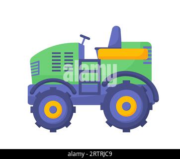 Concept de vecteur de machine agricole Illustration de Vecteur