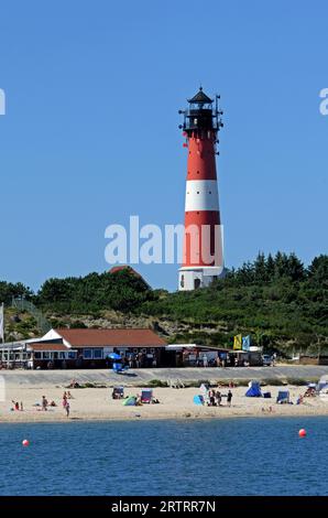 Phare de Hoernum à la pointe sud de Sylt Banque D'Images