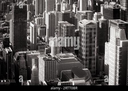 Gratte-ciel de Chicago en fin d'après-midi Banque D'Images