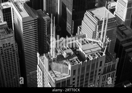 Gratte-ciel de Chicago en fin d'après-midi Banque D'Images