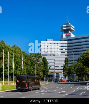 RBB, Rundfunk Berlin Brandenburg. Masurenallee, Berlin, Allemagne Banque D'Images