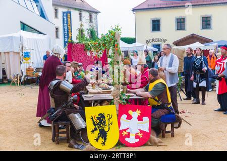 Fête de la vieille ville Bautzen 2018, eau, Art, lumière Banque D'Images