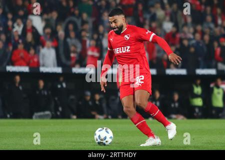 Buenos Aires, Argentine. 15 septembre 2023. Alexis Canelo de l'Independiente lors du match pour la 4e manche de la coupe Argentine Liga Profesional de Fútbol Binance au stade Ricardo Bochini ( crédit : Néstor J. Beremblum/Alamy Live News Banque D'Images