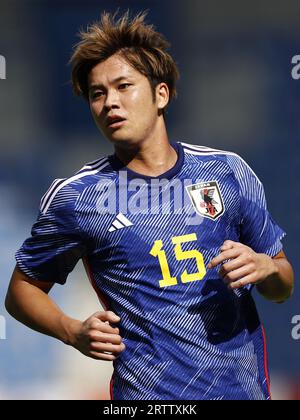 GENK - Atsuki Ito du Japon lors du match international amical entre le Japon et la Turquie au Cegeka Arena le 12 septembre 2023 à Genk, Belgique. ANP | Hollandse Hoogte | MAURICE VAN STEEN Banque D'Images