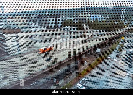 Vue depuis le Musée Mercedes-Benz Stuttgart Allemagne Banque D'Images