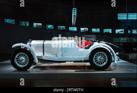 1928 Mercedes-Benz 27/170 SSK au Musée Mercedes-Benz Stuttgart Allemagne Banque D'Images