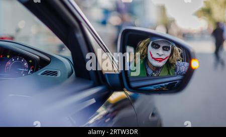 Le Joker repéré à Londres. Banque D'Images