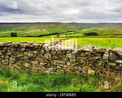 Upper Nidderdale de la Nidderdale Way sur Moor Lane entre SCAR House et Middlesmoor Nidderdale AONB North Yorkshire England Banque D'Images