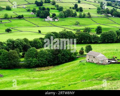Grange le long de la Nidderdale Way entre WATH et Heathfield Nidderdale AONB North Yorkshire Angleterre Banque D'Images