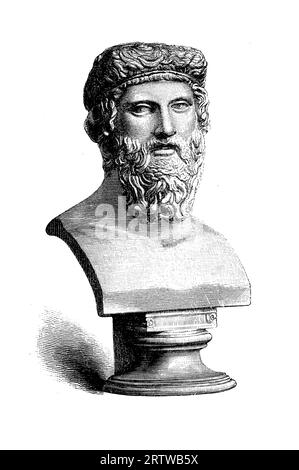 Platon (c. 428-348 av. J.-C.) philosophe grec ancien et l'un des penseurs les plus influents de la philosophie occidentale. Il était un élève de Socrate et le professeur d'Aristote Banque D'Images