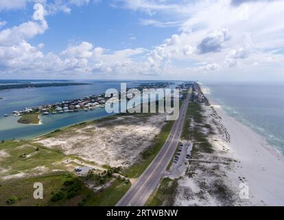 Vue aérienne de Orange Beach, Florida Banque D'Images