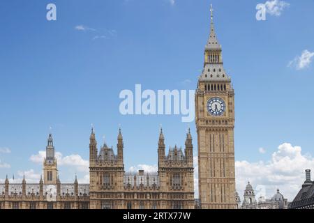 Chambres du Parlement et Big Ben à Londres, Angleterre, Royaume-Uni Banque D'Images