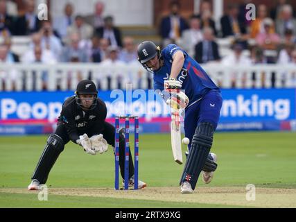 Harry Brook de l'Angleterre lors du quatrième match international Metro Bank One Day à Lord's, Londres. Date de la photo : Vendredi 15 septembre 2023. Banque D'Images