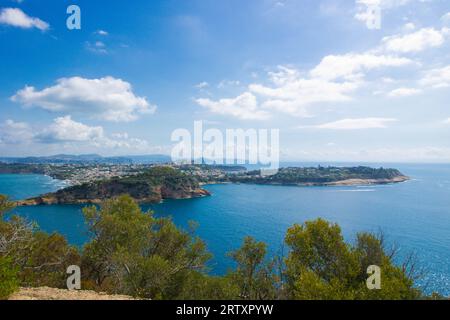 Paysage de l'île de Procida de la soi-disant table du roi à la réserve naturelle de Vivara, Naples, Italie Banque D'Images