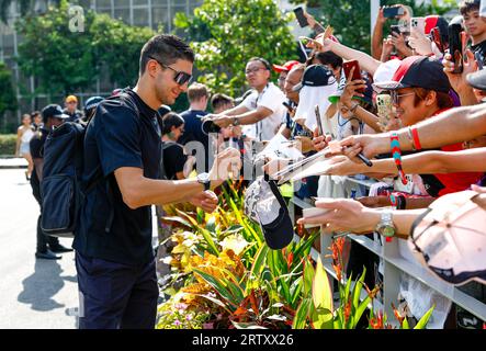 Singapour, Singapour. 15 septembre 2023. OCON Esteban (fra), Alpine F1 Team A523, portrait lors du Grand Prix de Singapour de Formule 1 Singapore Airlines 2023, 15e manche du Championnat du monde de Formule 1 2023 du 15 au 17 septembre 2023 sur le circuit Marina Bay Street, à Singapour - photo DPPI crédit : DPPI Media/Alamy Live News Banque D'Images