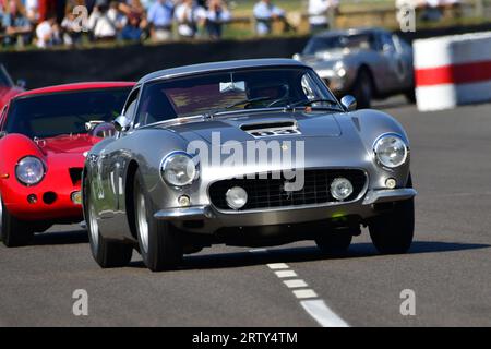 Roderick Jack, Ferrari 250 GT SWB/C, lavant Cup, une course de vingt-cinq minutes en monopilote pour Ferrari GT qui a concouru entre 1960 et 1966, feat Banque D'Images